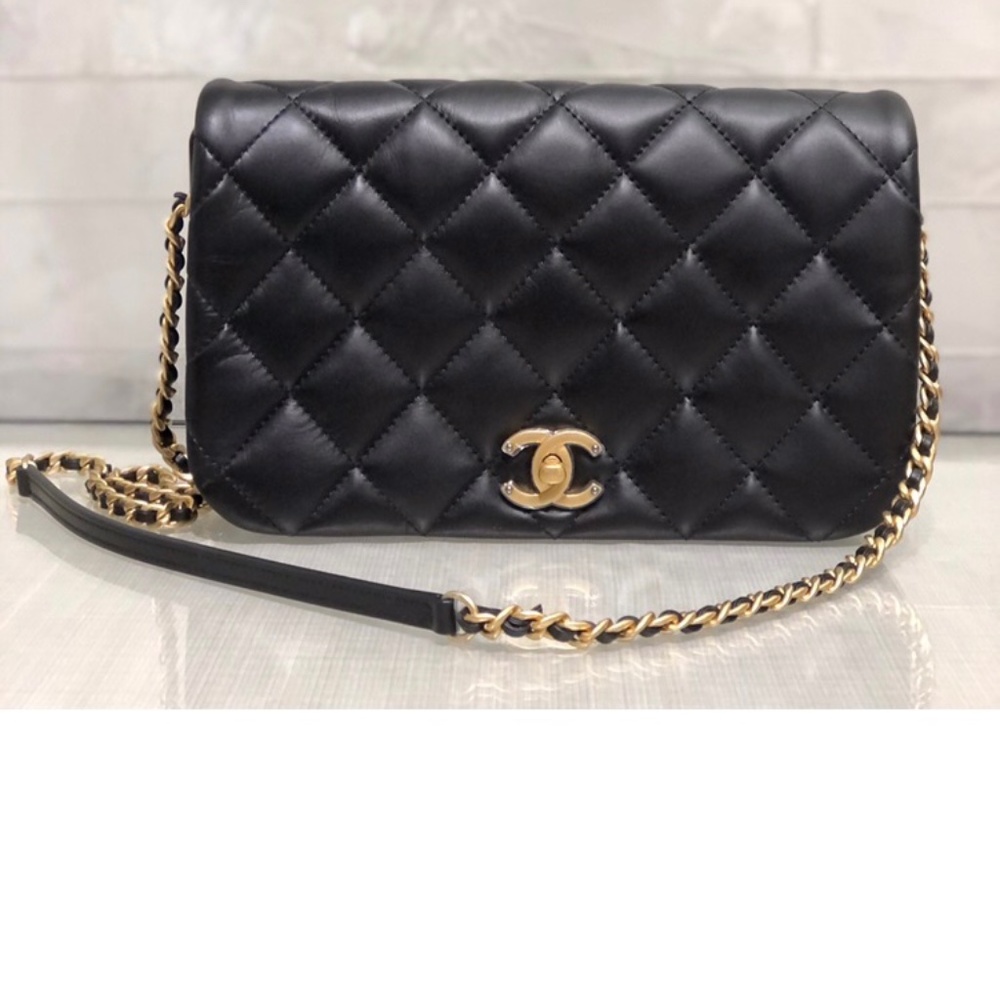CHANEL Classic Flap Bag Medium Calfskin - New with Tags, Gold Hardware